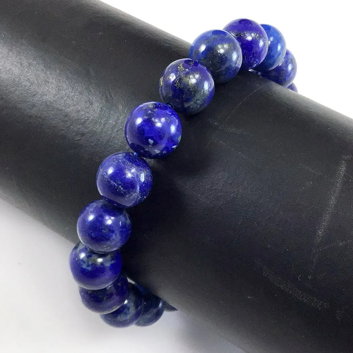 6/8/10/12MM 100% Natural Lapis Lazuli Bead Bracelet