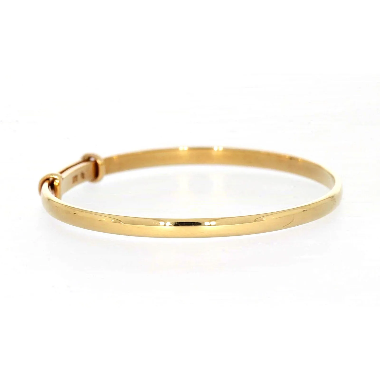 9ct Yellow Gold 34-48 Adjustable Baby Bangle