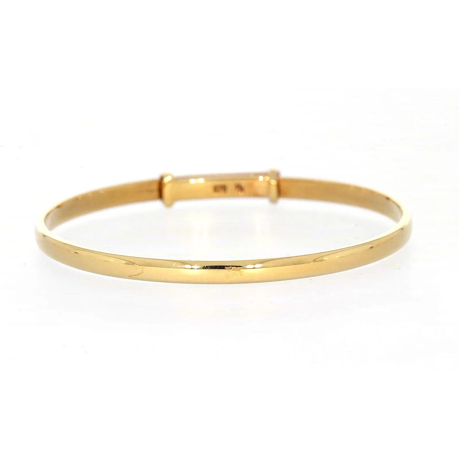 9ct Yellow Gold 34-48 Adjustable Baby Bangle