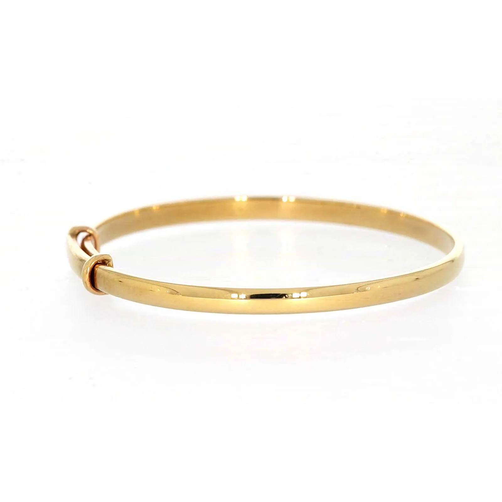 9ct Yellow Gold 34-48 Adjustable Baby Bangle
