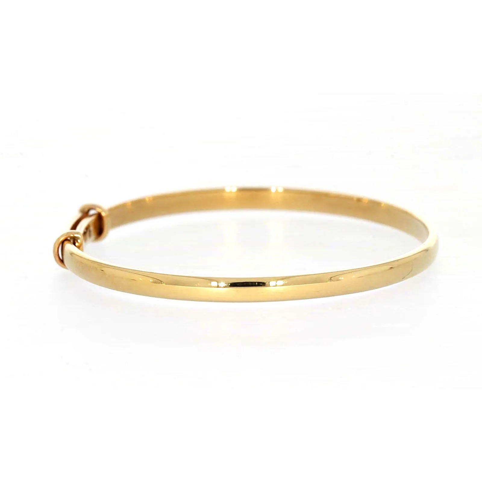 9ct Yellow Gold 34-48 Adjustable Baby Bangle