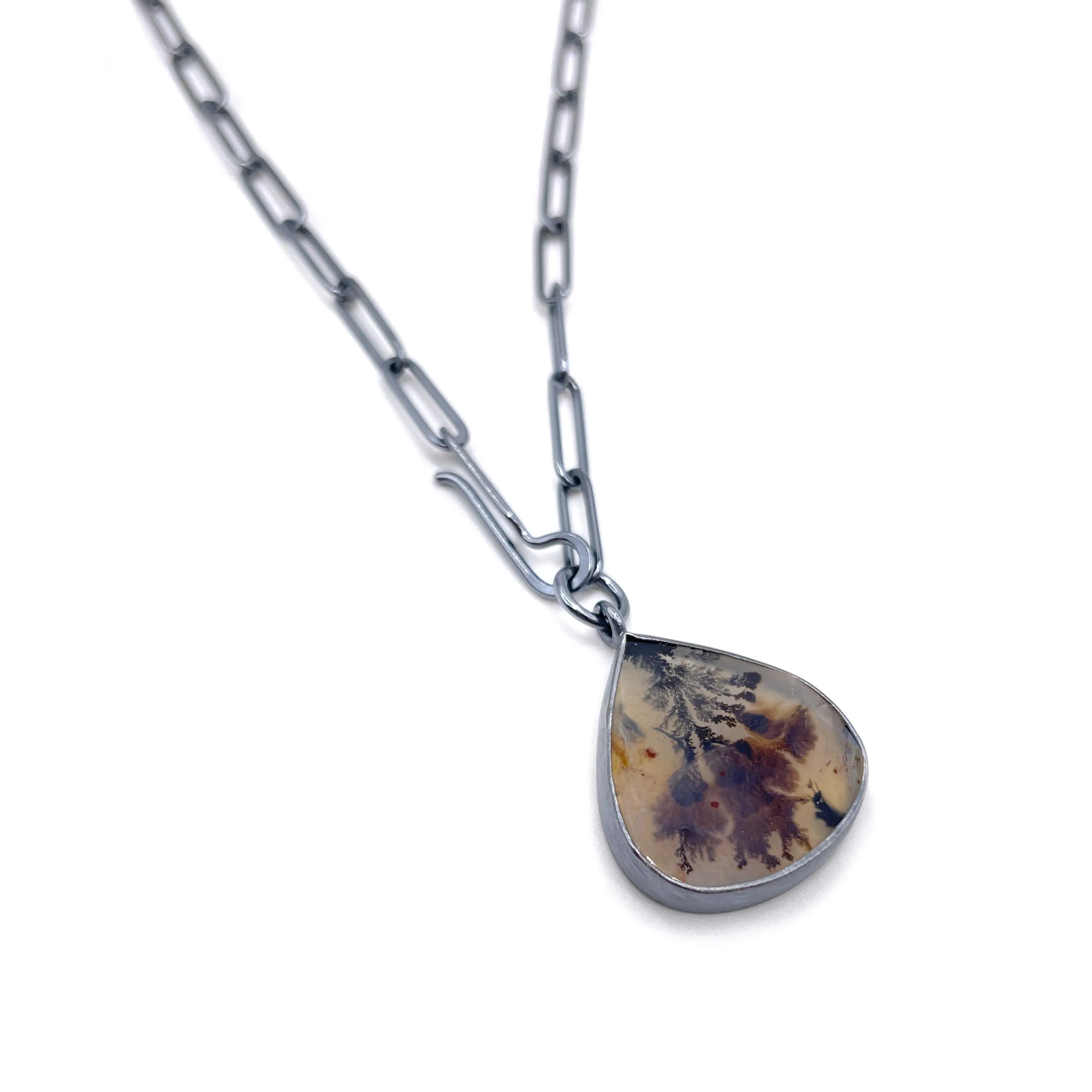 Agate Lariat Necklace
