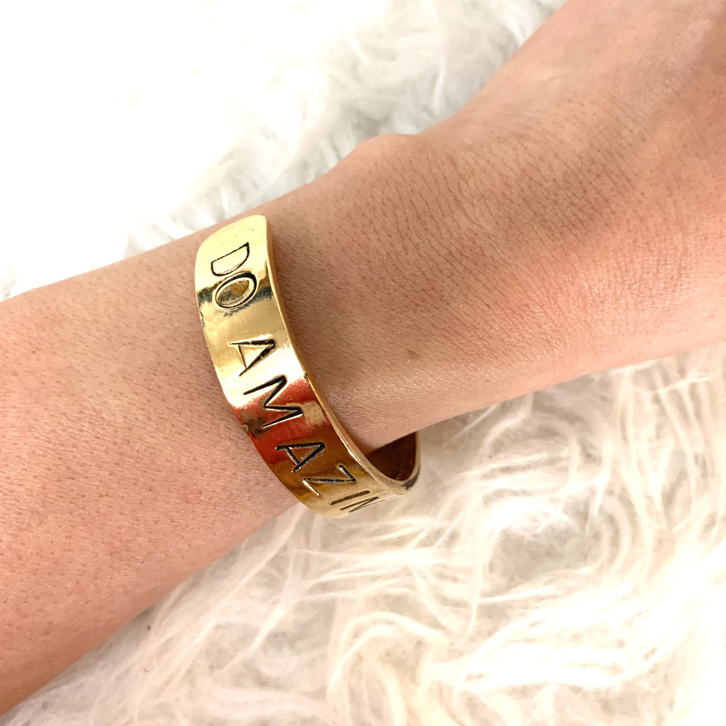 Alisa Michelle Gold "Do Amazing Things" 1/2" Bangle