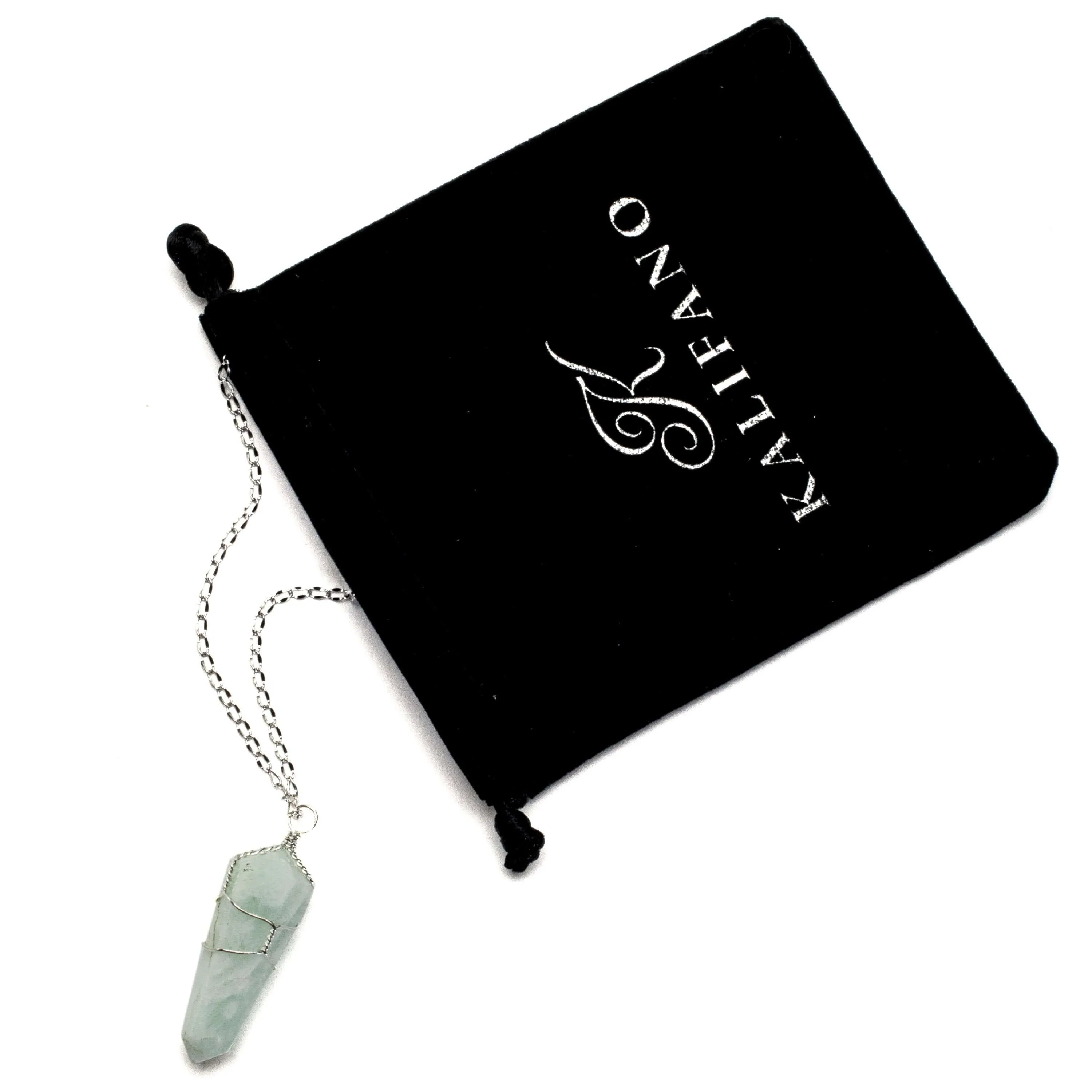 Amazonite Point Healing Stone Pendant on Necklace