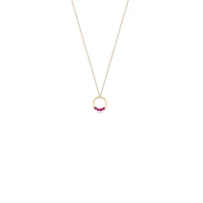 Amma Ruby Necklace, 14k Gold