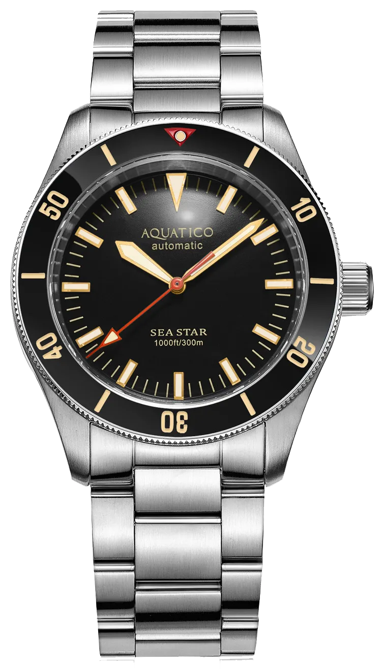 Aquatico Sea Star V2 Black Ceramic Bezel