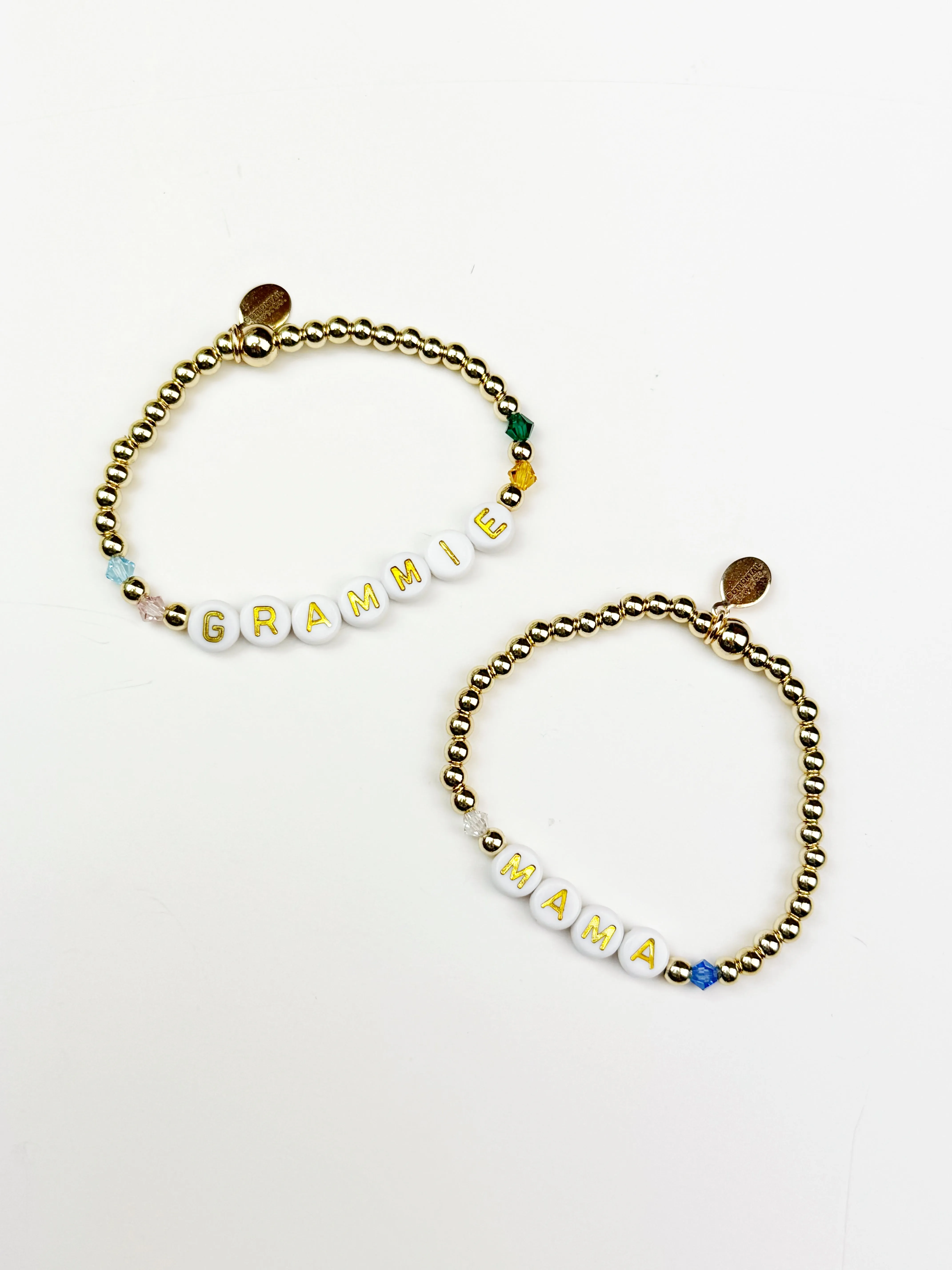 Beaded Name Birthstone Bracelet