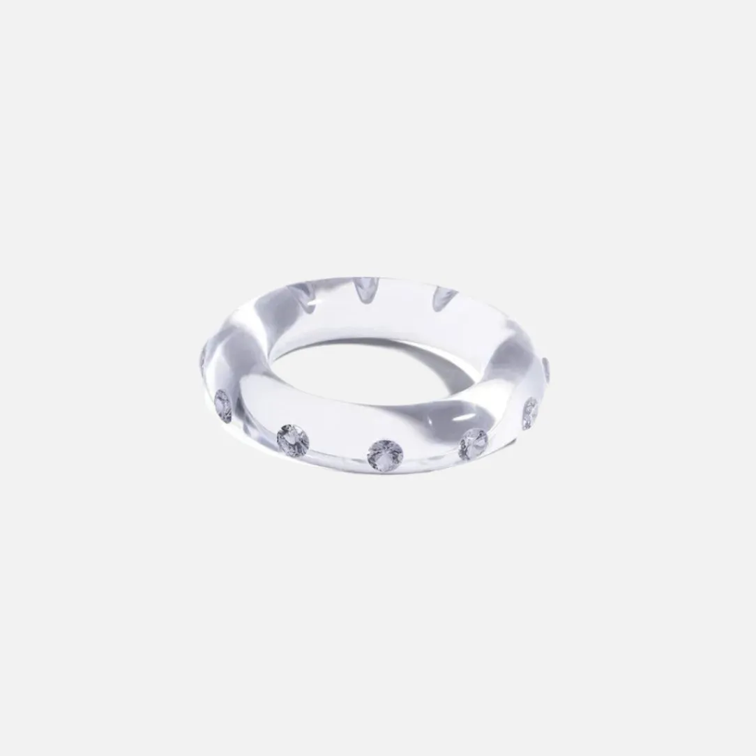 Big Lucid Bangle, Clear