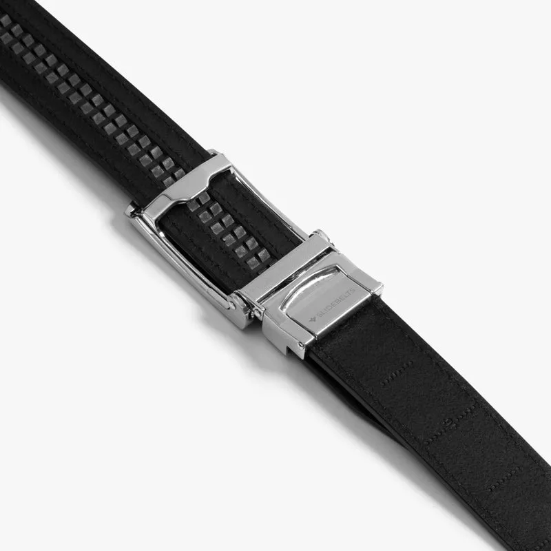 Black Full Grain Leather Belt (Custom - Front Sq)