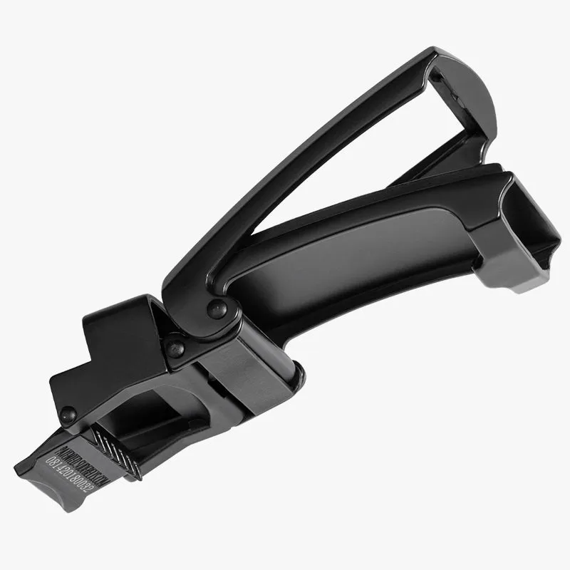 Black Full Grain Leather Belt (Custom - Front Sq)