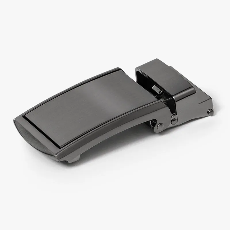 Black Full Grain Leather Belt (Custom - Front Sq)