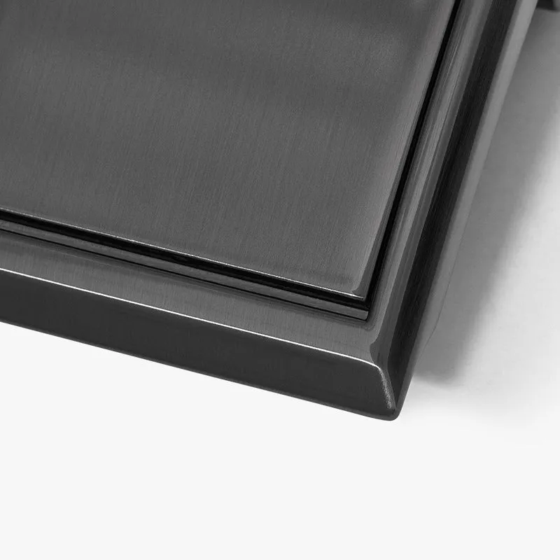 Black Full Grain Leather Belt (Custom - Front Sq)