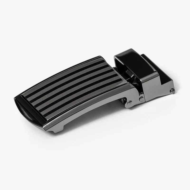 Black Full Grain Leather Belt (Custom - Front Sq)