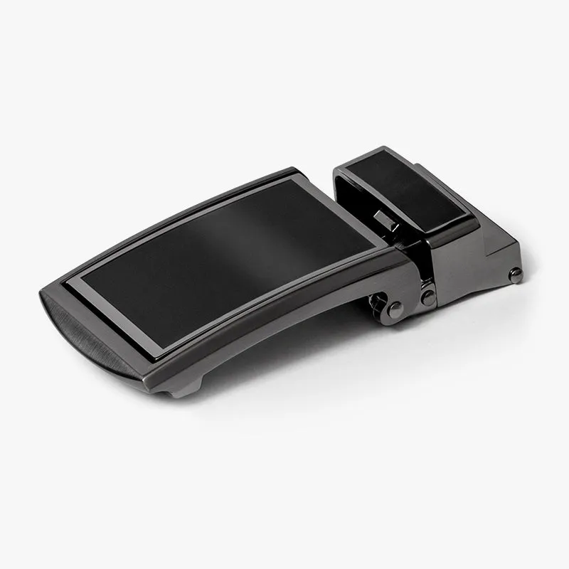 Black Full Grain Leather Belt (Custom - Front Sq)
