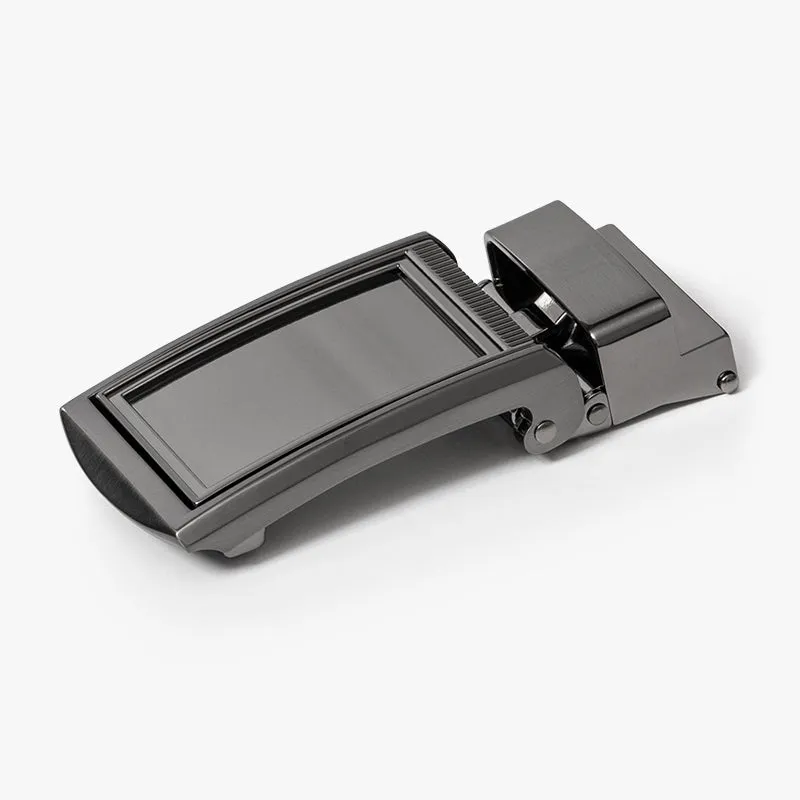 Black Full Grain Leather Belt (Custom - Front Sq)