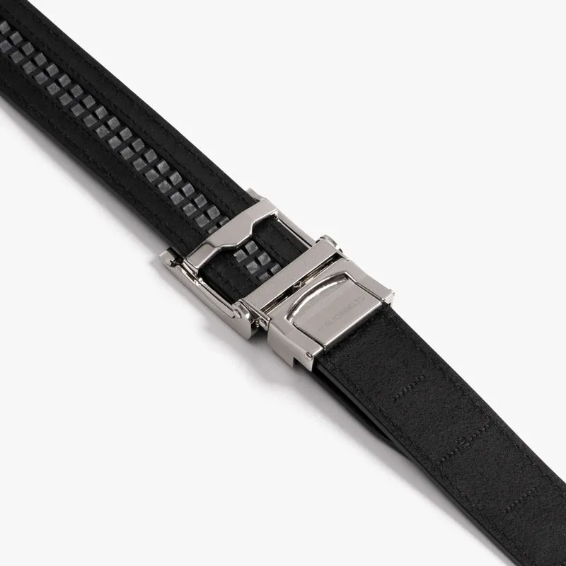 Black Full Grain Leather Belt (Custom - Front Sq)
