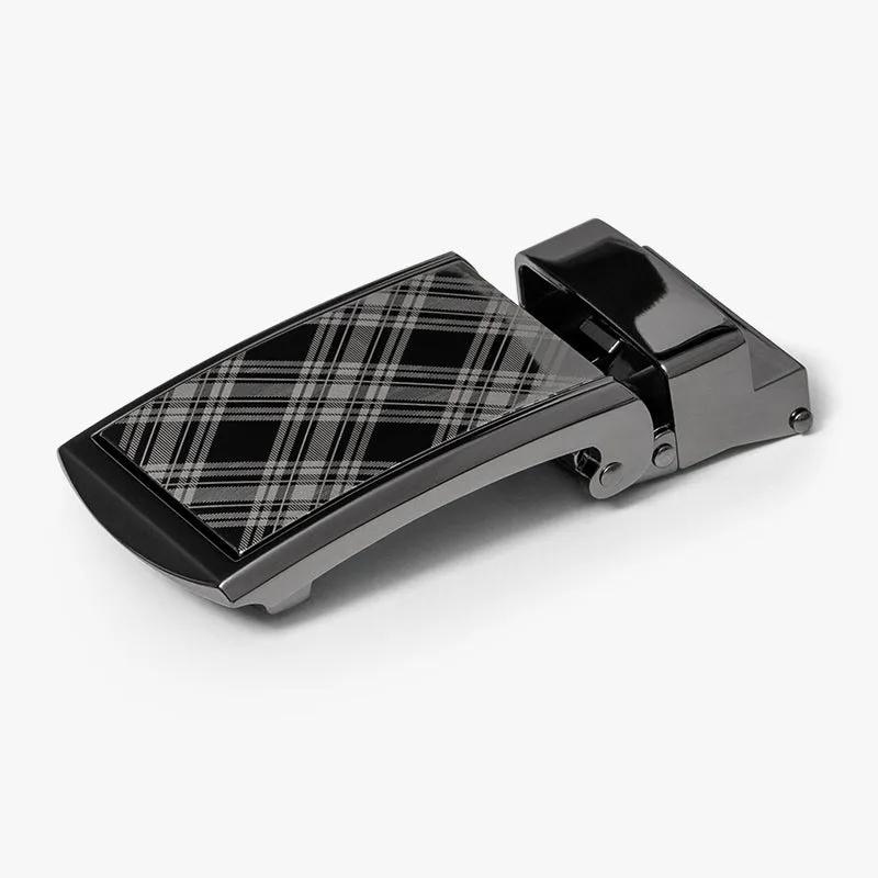 Black Full Grain Leather Belt (Custom - Front Sq)