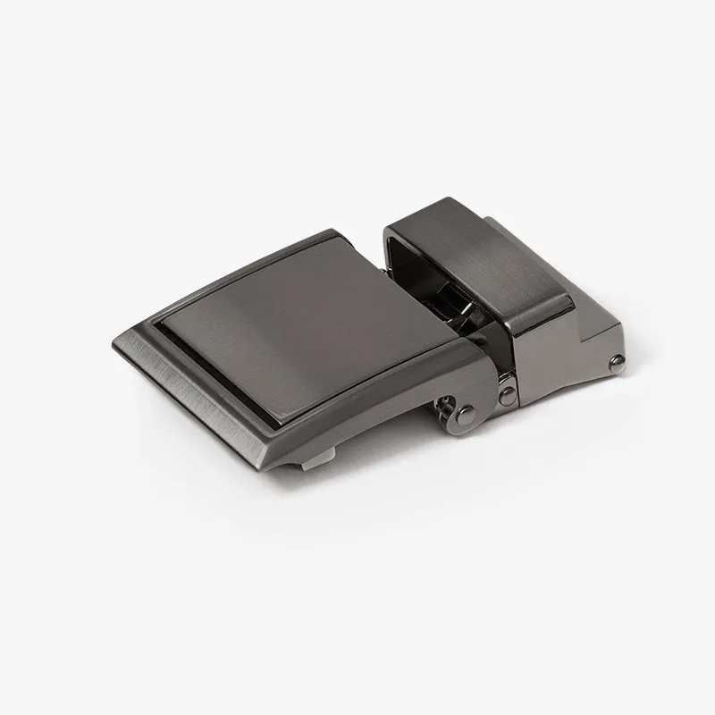 Black Full Grain Leather Belt (Custom - Front Sq)