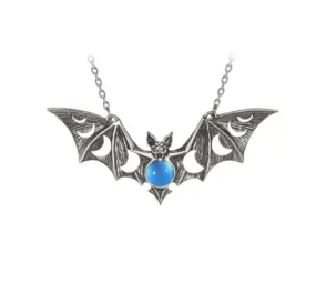 Blue Belly Bat Necklace