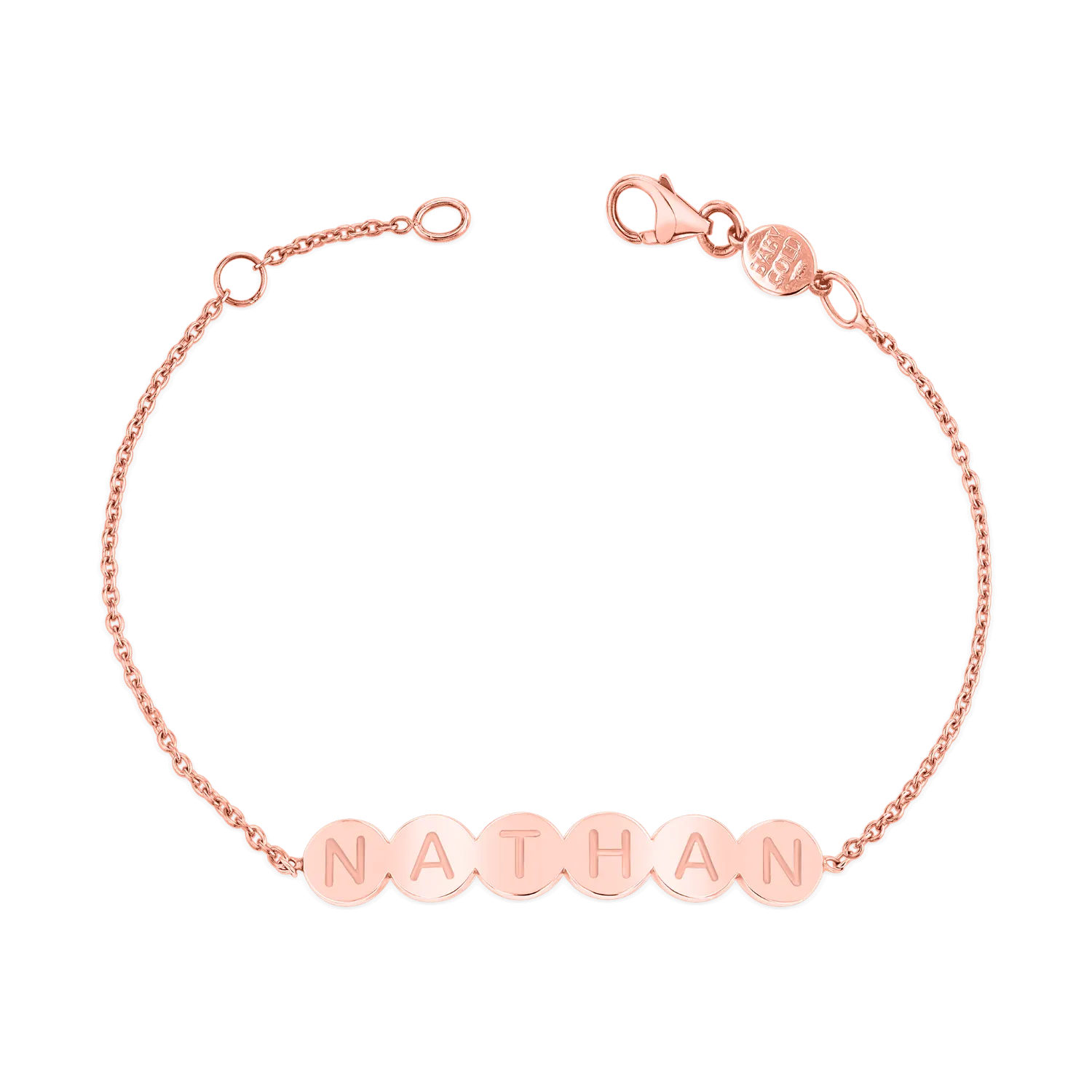 Bubble Round Engravable ID Bracelet