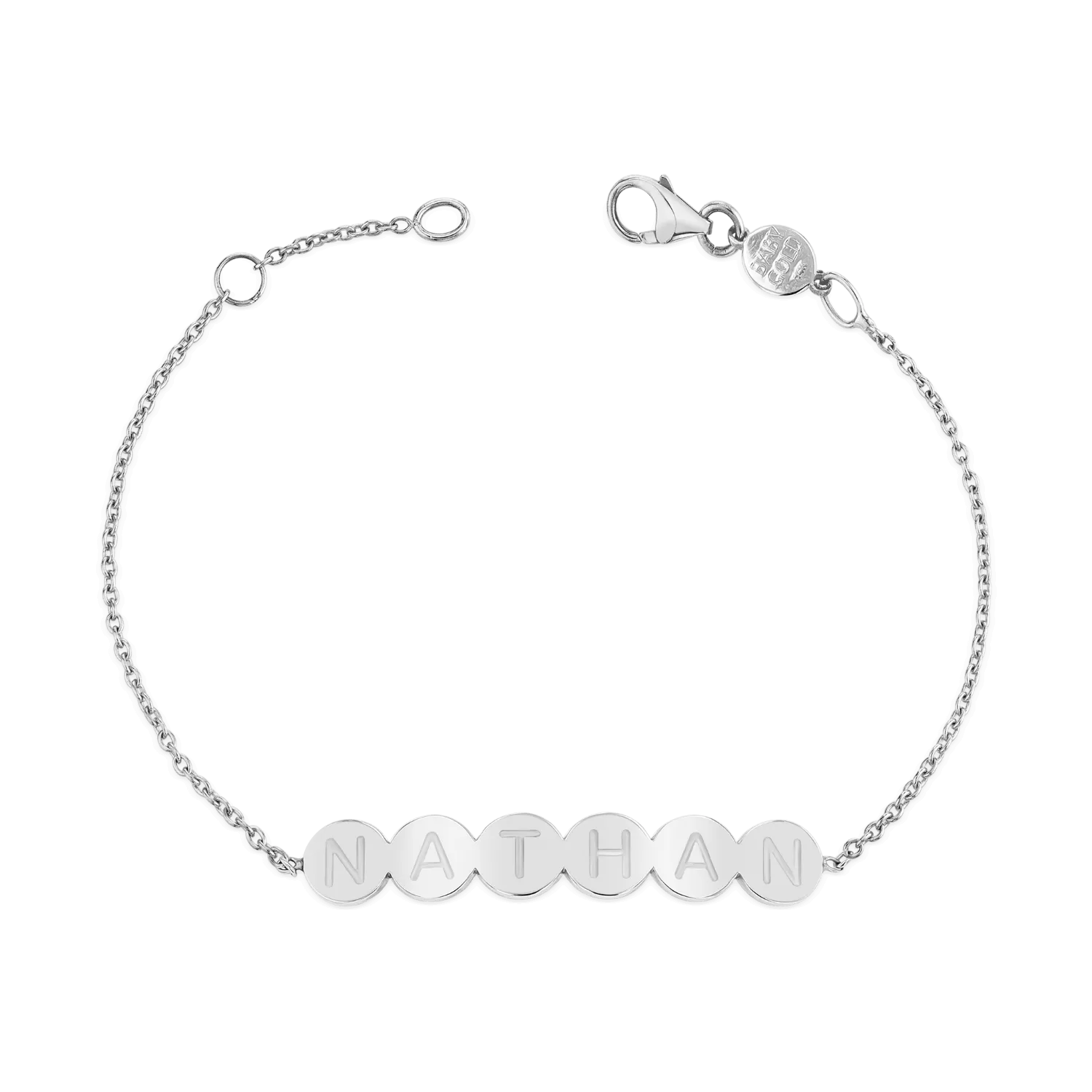 Bubble Round Engravable ID Bracelet