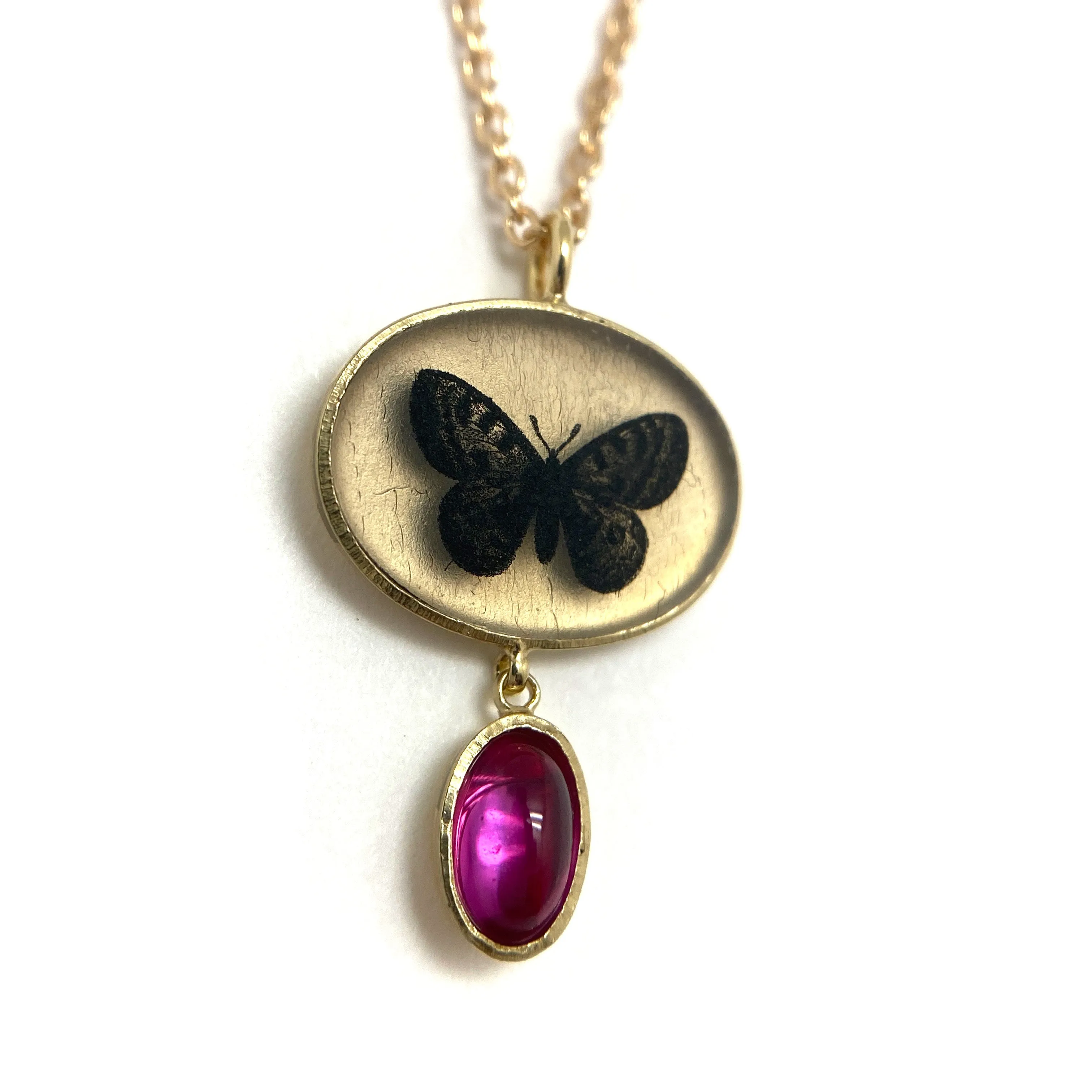 Butterfly Droplet Necklace