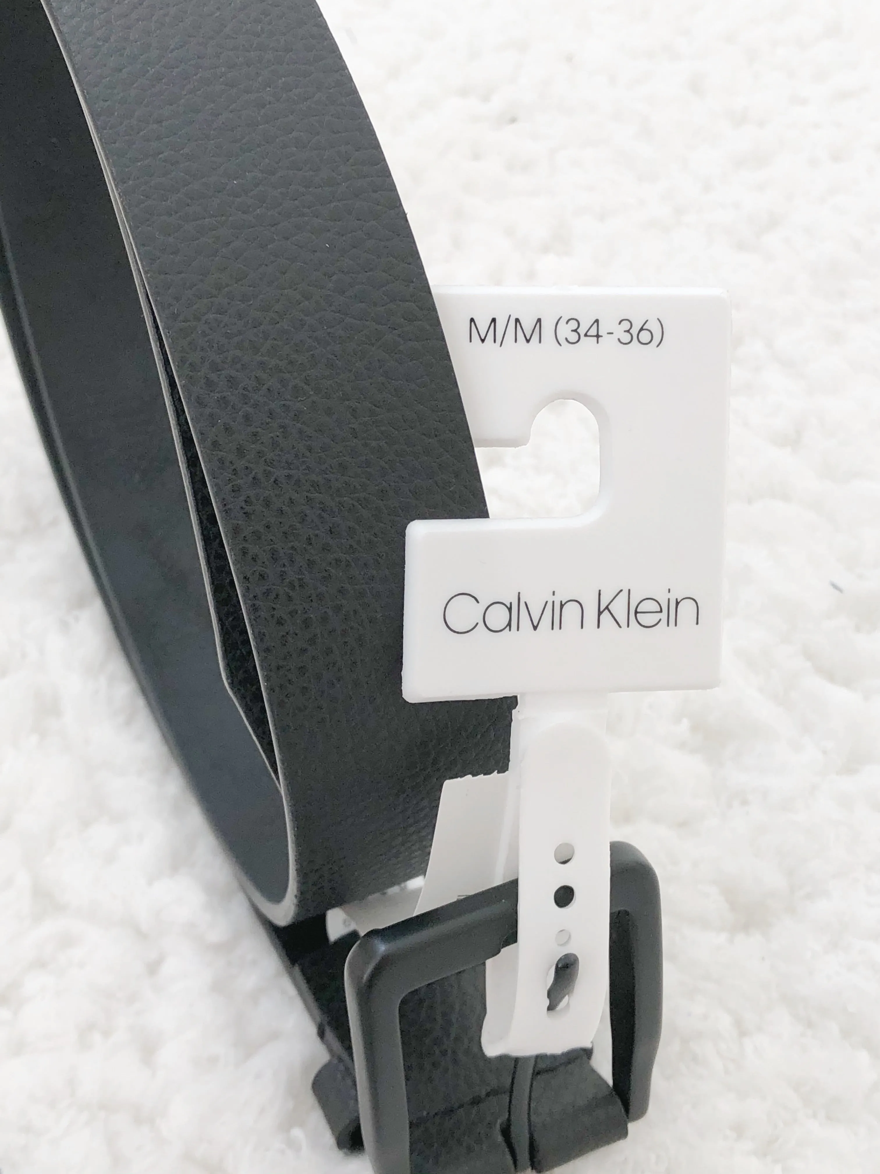 CALVIN KLEIN SQUARE BUCKET BELT