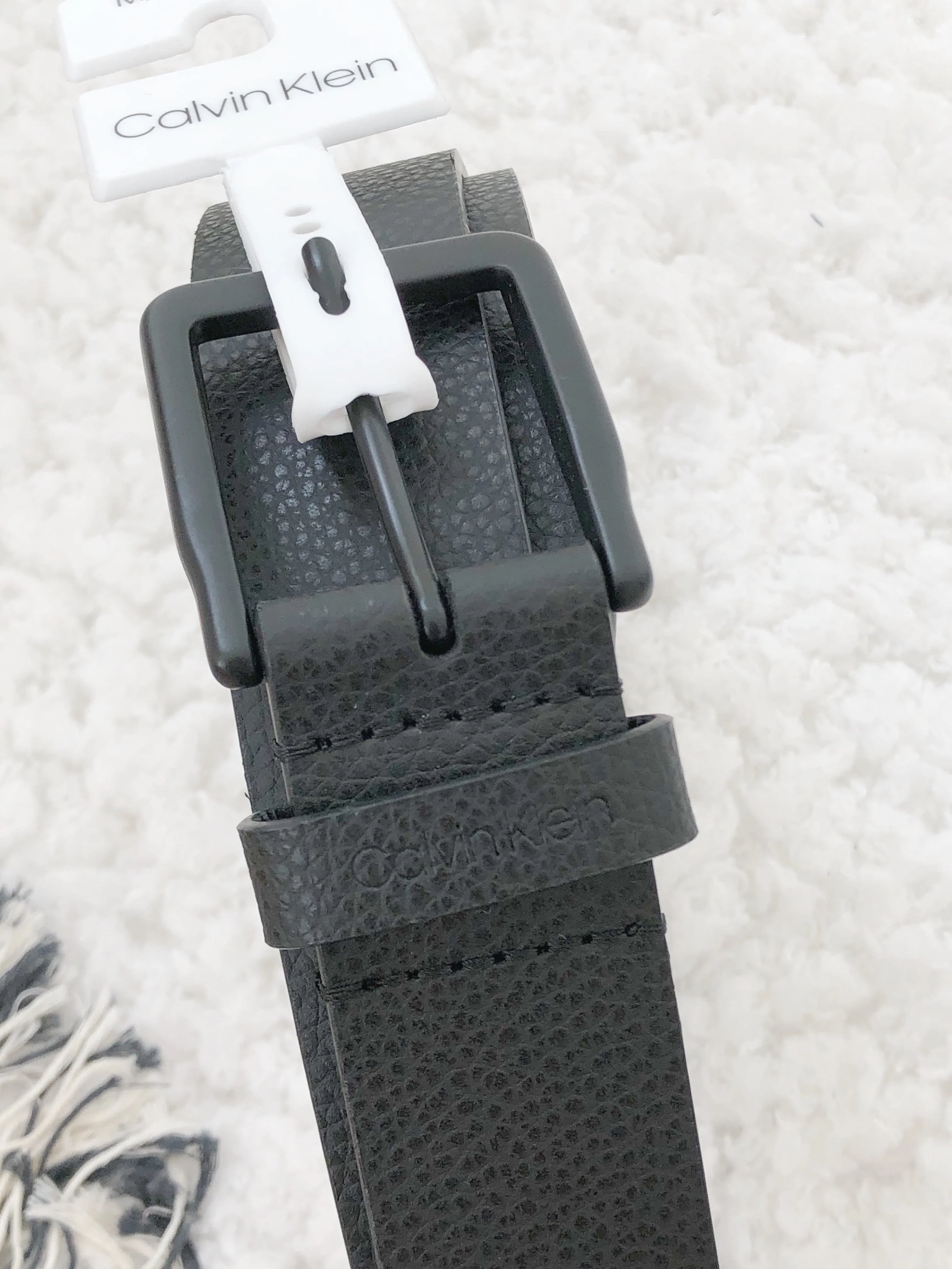 CALVIN KLEIN SQUARE BUCKET BELT