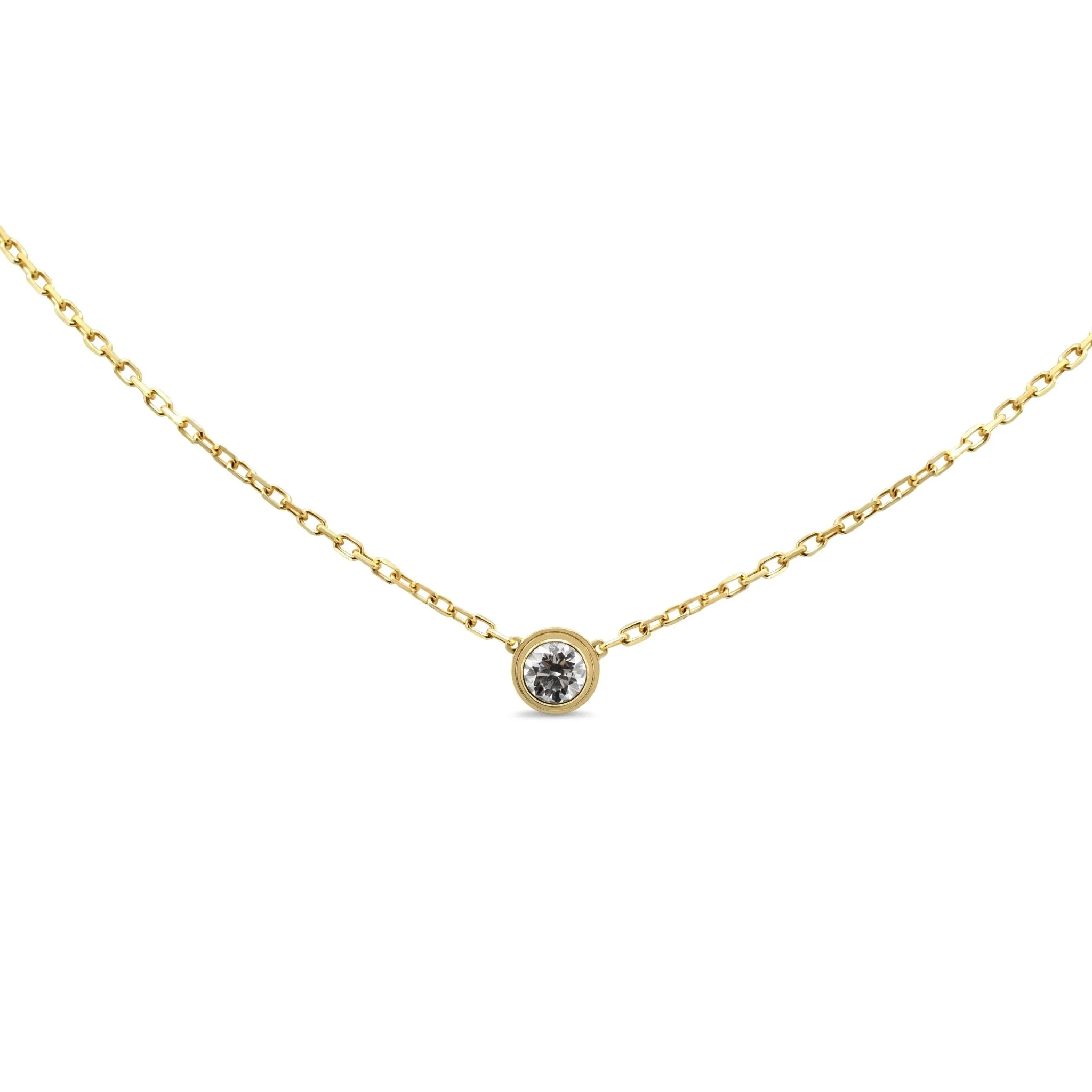 Cartier D'Amour Necklace,Large Model, Diamond - 18ct Yellow Gold