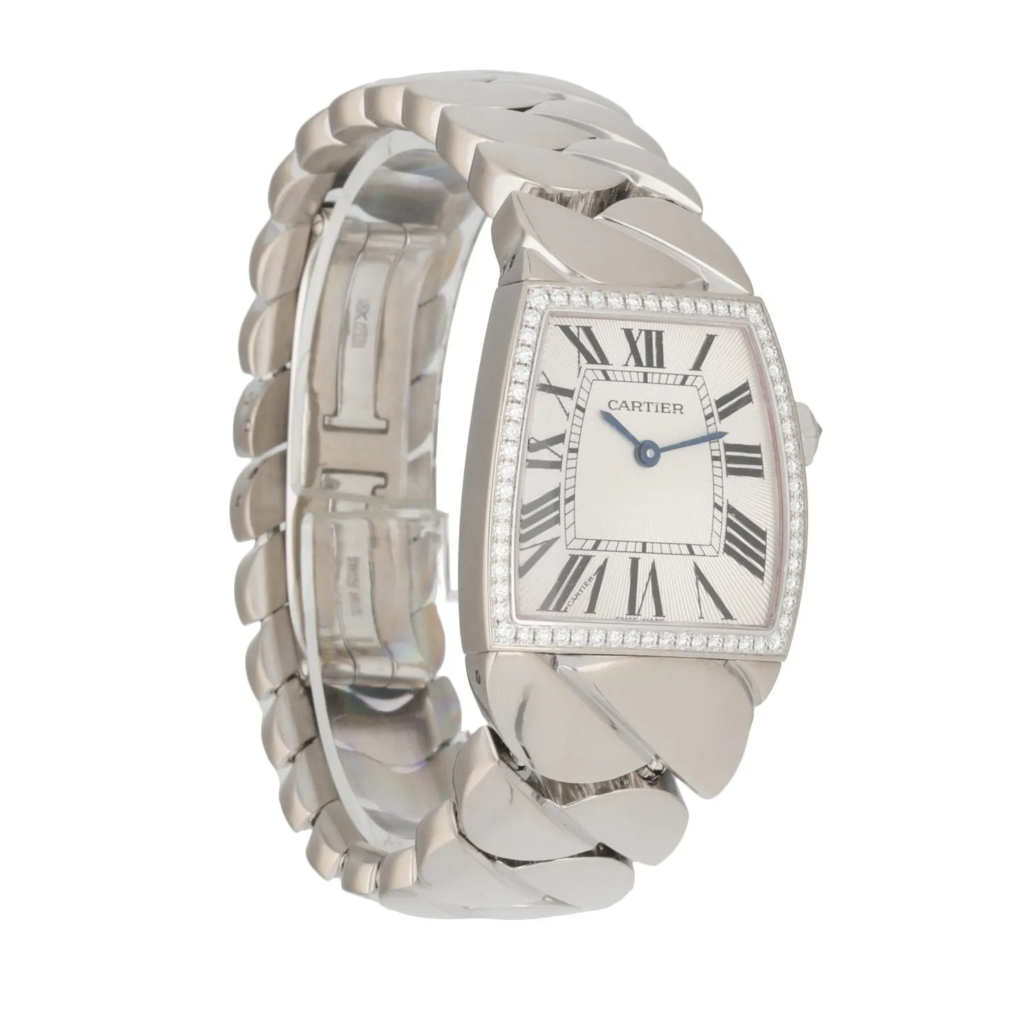 Cartier La Dona WE60019G 18K White Gold Ladies Watch Box & Papers
