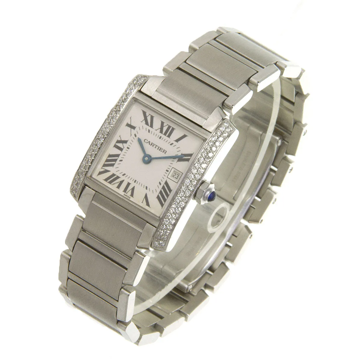 Cartier Tank Francaise Mid-Size with Diamonds