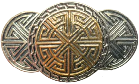 Celtic Runes Gold Silver Plated Belt Buckle