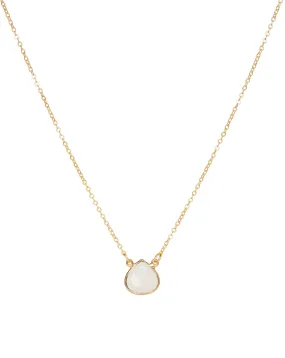 Cosmos  White Chalcedony Necklace