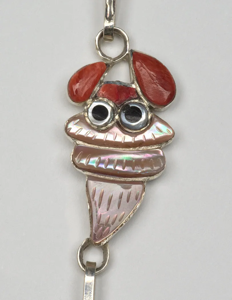Crab, Fish, Seahorse & Starfish Link Bracelet