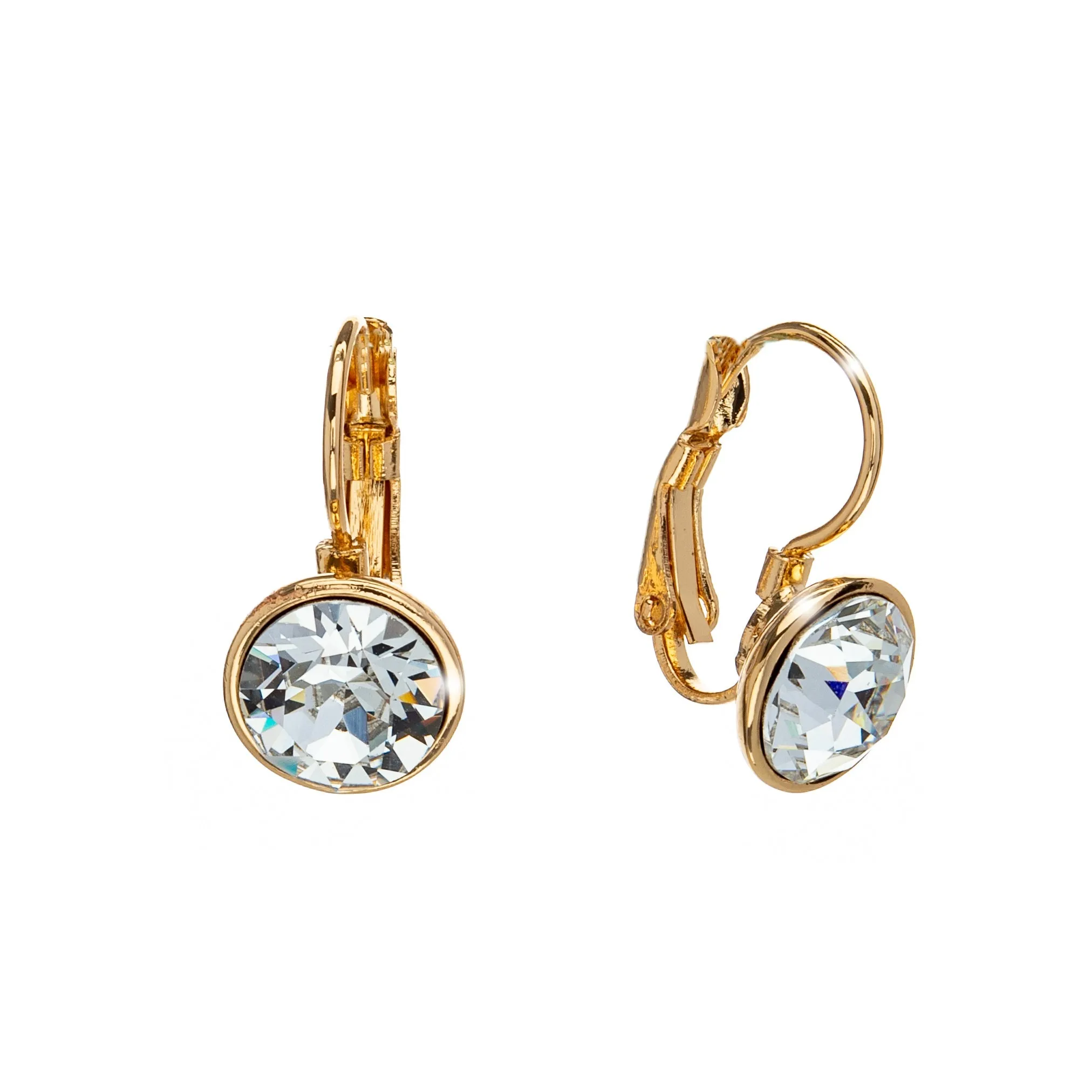 Crystal Leverback Everyday Earrings