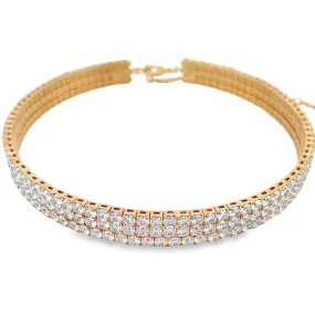 CZ Paved Stone Choker (H119)
