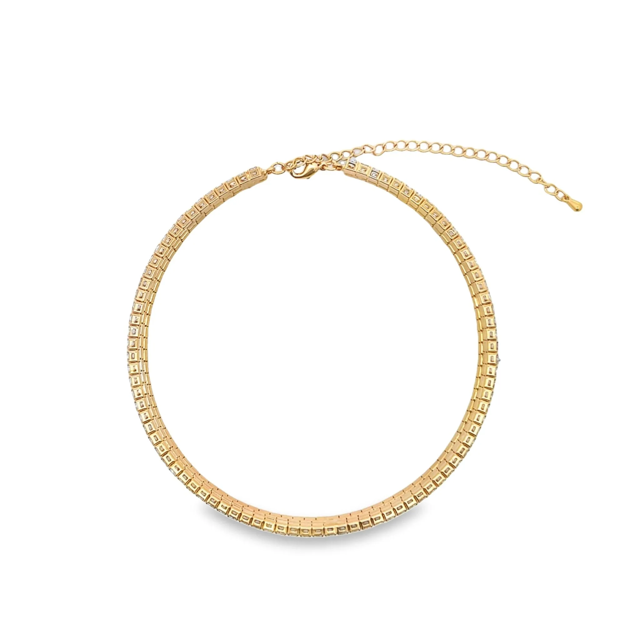 CZ Paved Stone Choker (H119)