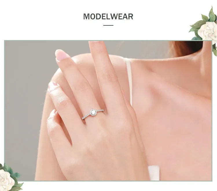 Elegant Silver Stone Ring