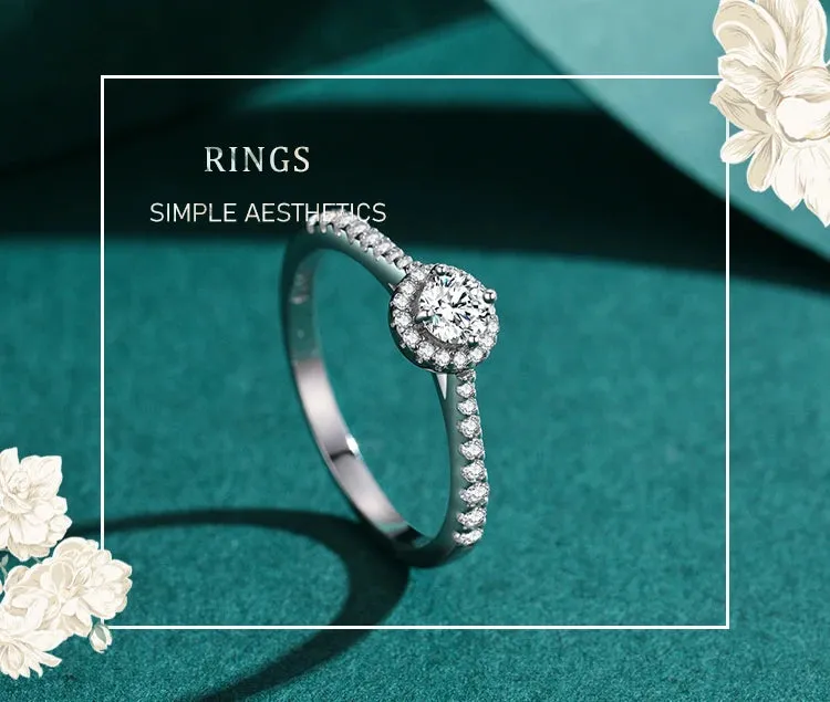 Elegant Silver Stone Ring