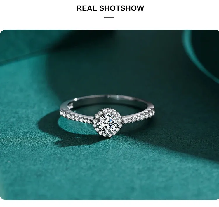 Elegant Silver Stone Ring