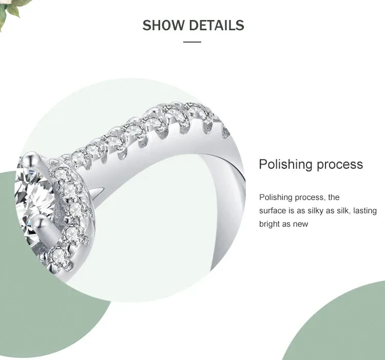 Elegant Silver Stone Ring