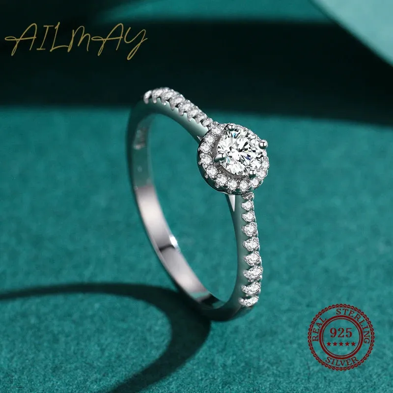 Elegant Silver Stone Ring