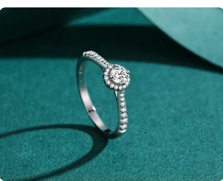 Elegant Silver Stone Ring