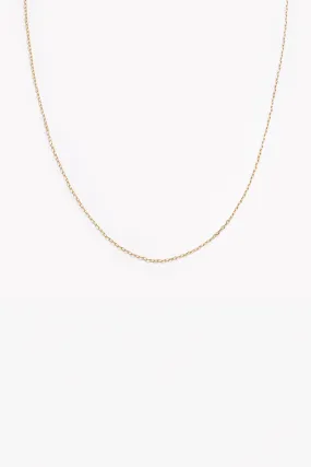 Fine Cable Chain Necklace - Gold