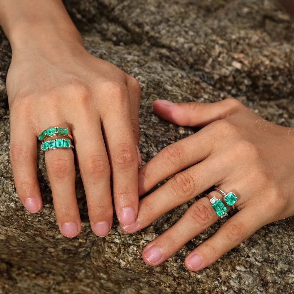 Four Stone Emerald Ring