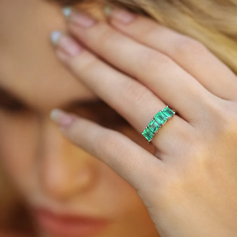 Four Stone Emerald Ring