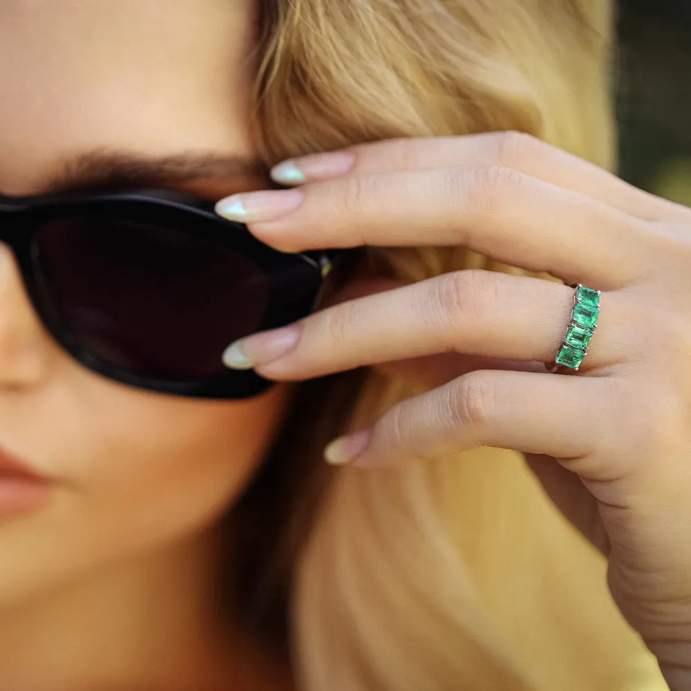 Four Stone Emerald Ring