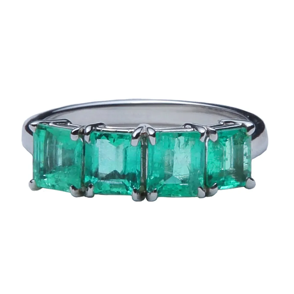 Four Stone Emerald Ring