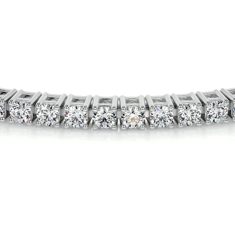 Genoveva 4MM 4 Prong Round Moissanite Tennis Bracelet