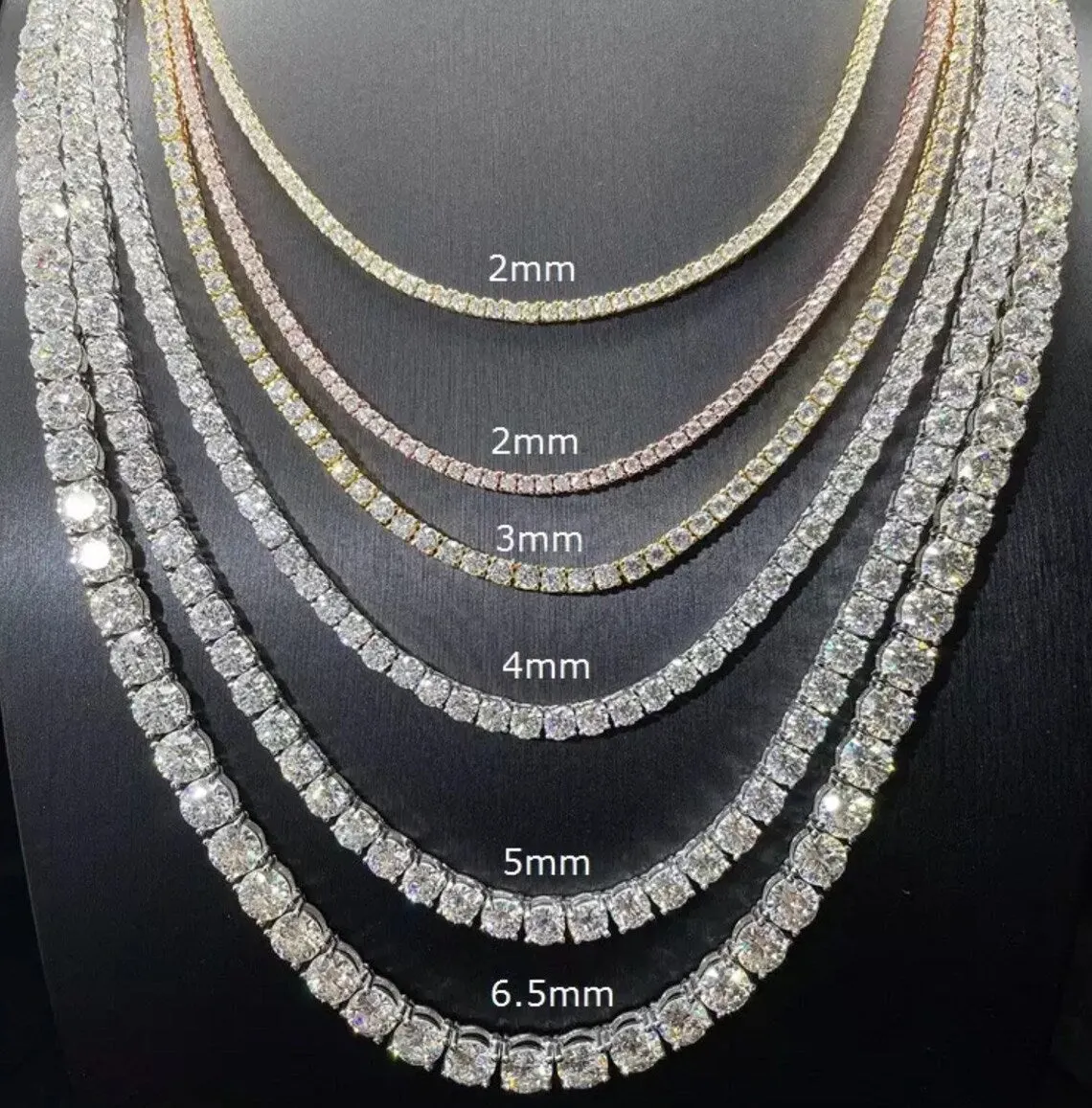 Genoveva 4MM 4 Prong Round Moissanite Tennis Bracelet